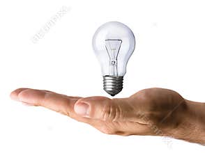 Hand and The Light Bulb