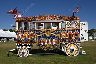 Vintage Steam Calliope and Circus Wagon