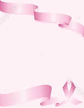 Pink Awareness ribbon background for breast cancer