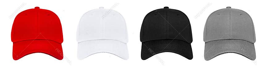 Blank baseball cap 4 color set