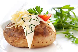 Baked Potato with Salad