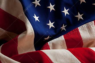 An american flag background