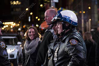Police officers in New York
