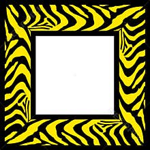 Zebra pattern frame border