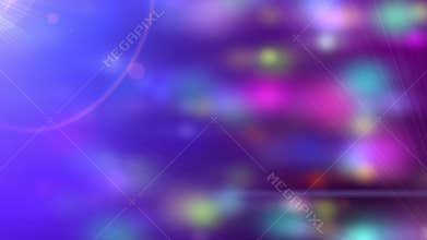 Festive Party Lights Particle Loop with Lens Flare