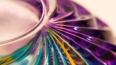 Violet Murano glass macro abstract