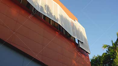 Home of the Arts Gold Coast architecture orange wall