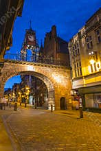 Night-time View of the Eastgate Clock in Chester
