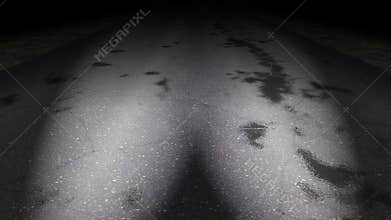 Country night road loop