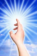Touching divine light