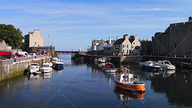 The harbour in Castletown, Isle of Man