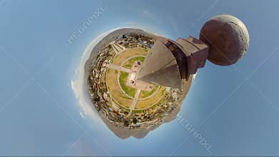 Overlooking Quito From The Top Of Planetarium Ciudad Mitad Del Mundo.
