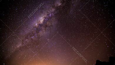 Night Time Lapse Of Sagittarius A