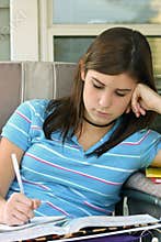 Girl Studying