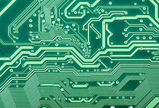 Technological texture of a electronic plate