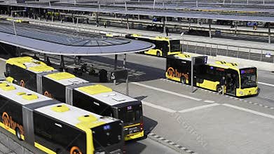 Bus Station in Utrecht near Railway Station