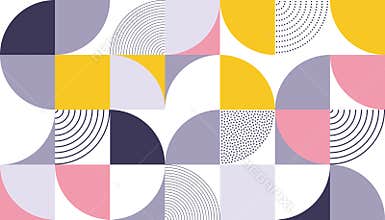 Geometric pattern vector abstract color design