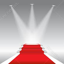 Red carpet for celebrities, concept of success and triumph,EPS10.