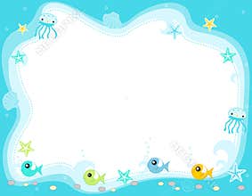 Sea life border / frame