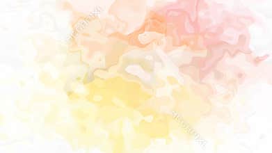 Abstract animated stained background seamless loop video soft light yellow orange pink colored