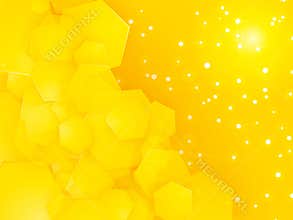 Square party yellow background with white dots