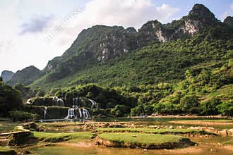 Ban Gioc Waterfall, cao bang province, North Vietnam