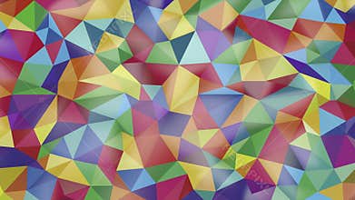 Pure abstract background of triangles of different colors