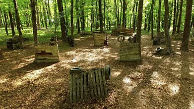 People playing paintball