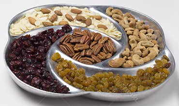 Dish with antioxidant food