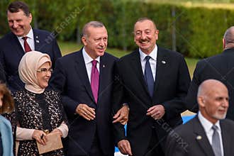 Emine Erdogan, Recep Tayeep Erdogan, Ilham Aliyev