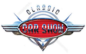 Classic Car Show Logo Chrome