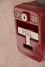 Red fire alarm