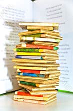 Stack of Old Children's Books
