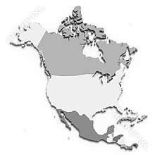 North America map