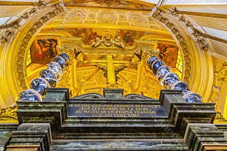 Golden Cross Altar Church Les Invalides Paris France