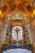 Golden Cross Altar Church Les Invalides Paris France