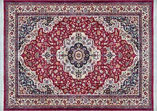 Old Persian Carpet Texture, abstract ornament milky blue purple