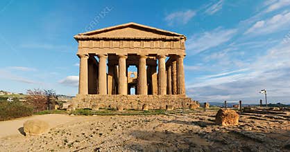 Concordia temple in Agrigento, Sicily, Italy