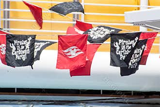 Pirate night flags
