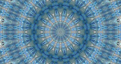 Blue Mandala relaxing background video.