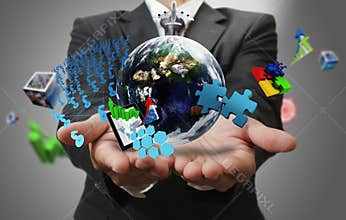 the world of business as concept