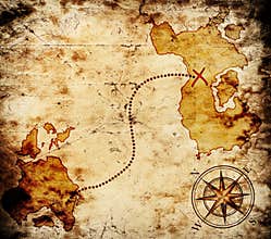 Old treasure map