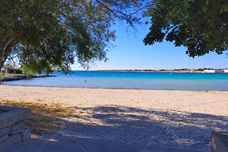 Puglia beach: the beautiful sandy bay of Santâ€™Isidoro.