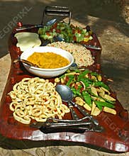 African food plate