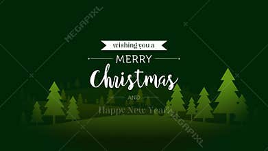 Set of 3 Ornate Merry Christmas Title Badge Animations