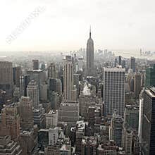 New York City skyline view from Rockefeller