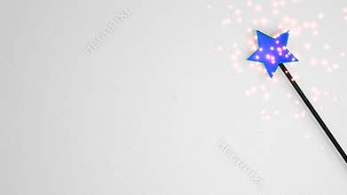 Magic wand pointing randomly animation.