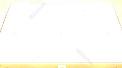 Magical treasure box opening.