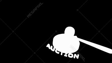 Gavel auction and bid.