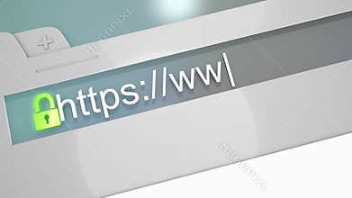 Secure web browser connection.